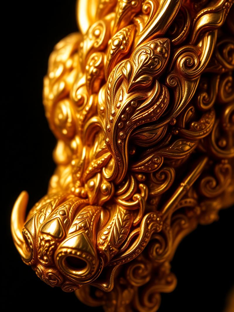 Golden dragon scales